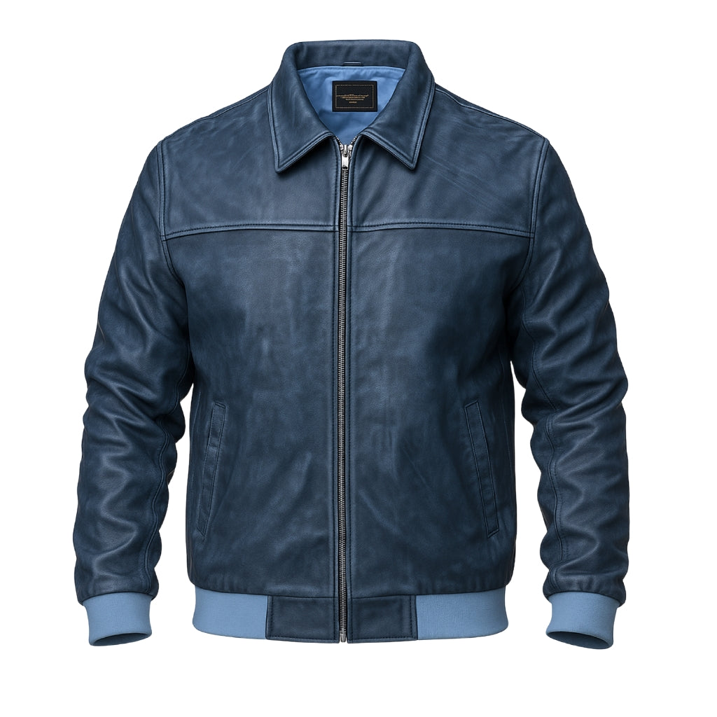 Buy Ferrari Blue Suede Coat Jacket Men & Women – Unisex Suede Bomber for Bold Style, Everyday Comfort, Year-Round Wear & Timeless Luxury