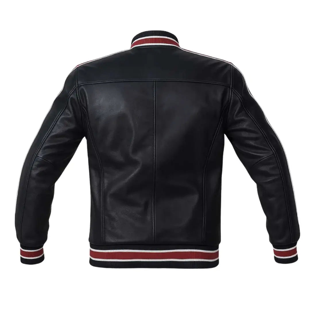 Buy Men’s Varsity Leather Jacket – Premium Collegiate-Style Outerwear
