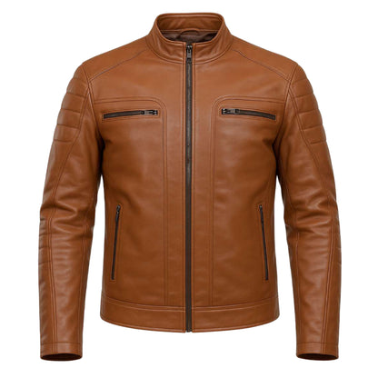 Buy Brown Men Leather Jacket – Premium Classic Outerwear for Everyday Style & Durability