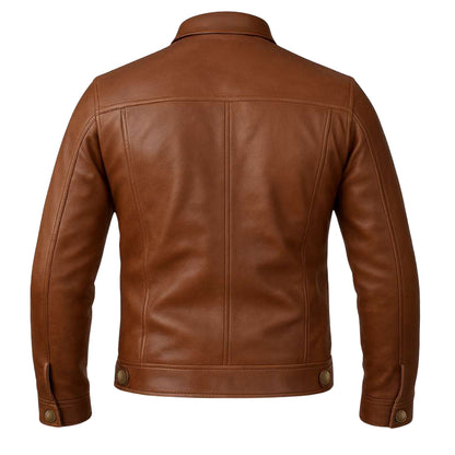 Buy Western Style Leather Dark Brown Jacket – Premium Unisex Outerwear with Classic Western Heritage & Rugged Comfort