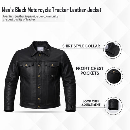 Buy Motorcycle Rider Black Leather Jacket for Men – Premium Biker Gear for Protection, Performance & Timeless Style