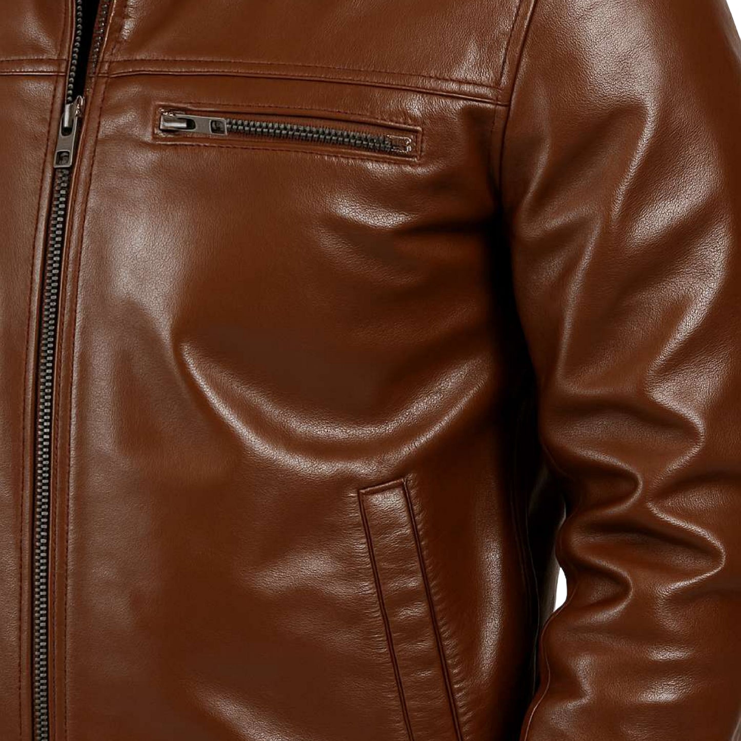 Buy Stellar Brown Leather Men’s Jacket – Premium Outerwear for Style, Comfort & Enduring Performance