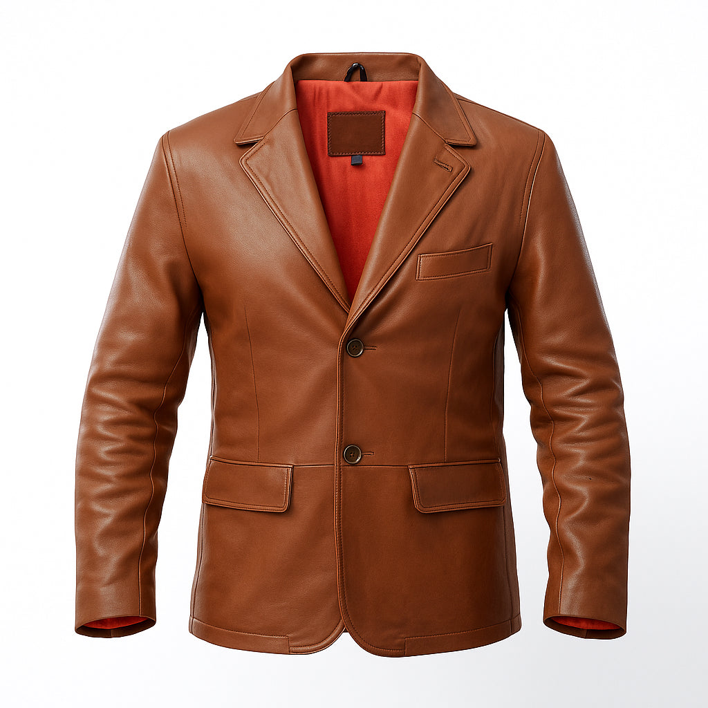 Buy Men Cowhide Coat Vintage Men Leather Jacket – Genuine Leather Bomber for Timeless Style, Everyday Comfort, Winter Warmth & All-Season Versatility