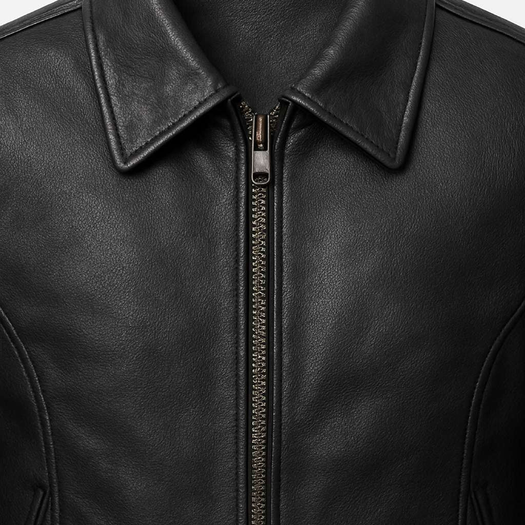 Buy Women Racer Black Leather Jacket – Premium Leather, Sleek Fit & Timeless Biker Appeal
