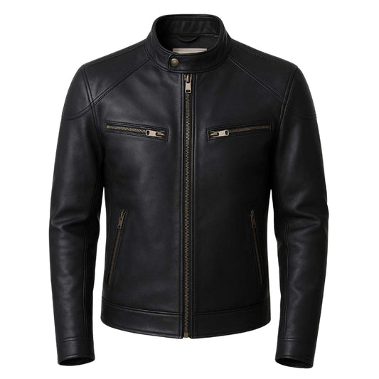 Buy Men Genuine Leather Biker Jacket – Premium Craftsmanship, Rugged Style & All-Season Comfort