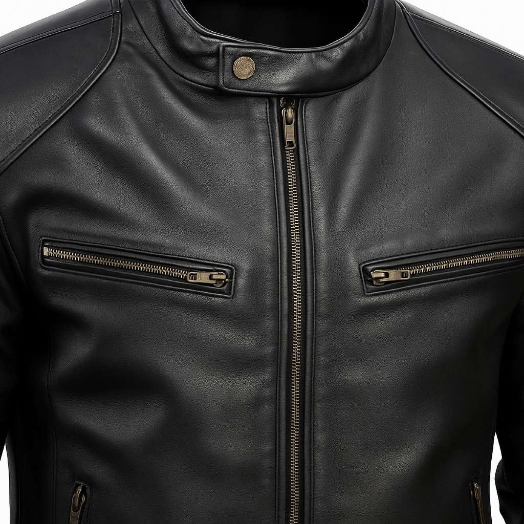 Buy Men Genuine Leather Biker Jacket – Premium Craftsmanship, Rugged Style & All-Season Comfort