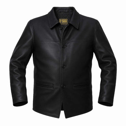 Buy Men’s Leather Black Jacket – Premium Classic Outerwear for Everyday Style & Durability