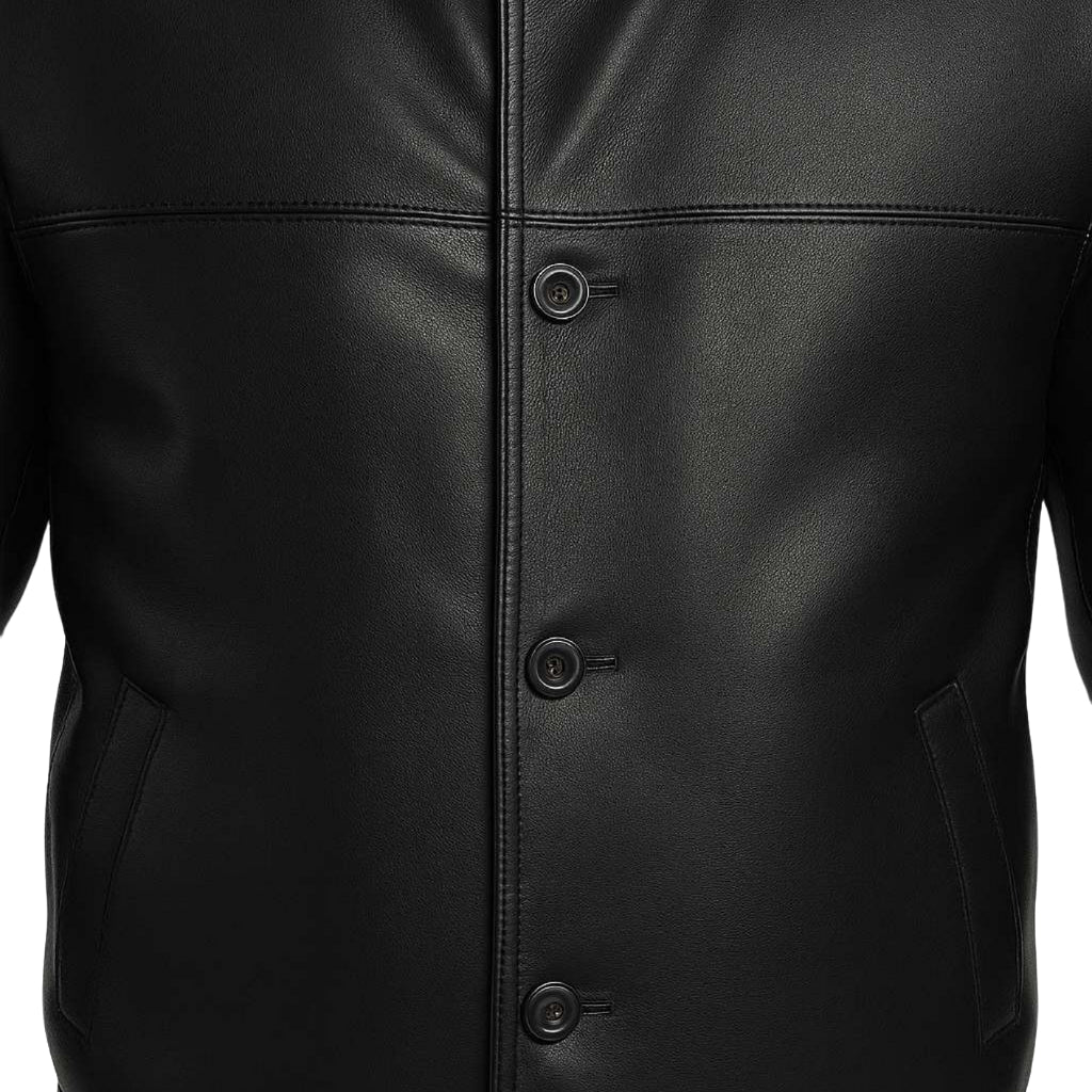 Buy Men’s Leather Black Jacket – Premium Classic Outerwear for Everyday Style & Durability