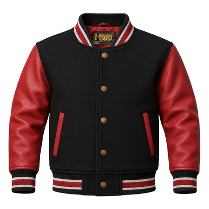 Buy Letterman Leather Red Jacket – Premium Unisex Varsity Outerwear with Timeless Style & Everyday Comfort