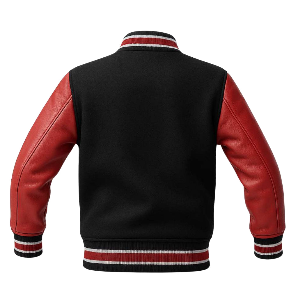 Buy Letterman Leather Red Jacket – Premium Unisex Varsity Outerwear with Timeless Style & Everyday Comfort